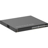 Netgear XSM4328CV Administreret L3 10G Ethernet (100/1000/10000) Strøm over Ethernet (PoE) 1U Sort, Switch Administreret, L3, 10G Ethernet (100/1000/10000), Strøm over Ethernet (PoE), Stativ-montering, 1U