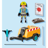 PLAYMOBIL Action Heroes Bygningsarbejder med mejsel, Bygge legetøj 