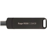 Patriot PE256GR550DSAD, USB-stik Sort