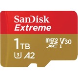 SanDisk Extreme 1024 GB MicroSDXC UHS-I Klasse 3, Hukommelseskort 1024 GB, MicroSDXC, Klasse 3, UHS-I, 190 MB/s, Class 1 (U1)