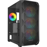 Sharkoon AK3 RGB, Towerkabinet Sort