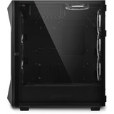 Sharkoon REV300 Tower Sort, Towerkabinet Sort, Tower, PC, Sort, ATX, EATX, micro ATX, Mini-ITX, Hærdet glas, Kabinet faner