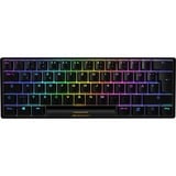 Sharkoon SGK50 S4 tastatur USB QWERTZ Tysk Sort, Gaming-tastatur Sort, DE-layout, Kalih rød, 60%, USB, QWERTZ, RGB LED, Sort