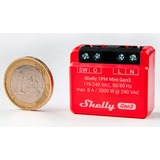 Shelly Plus 1PM Mini Gen3, Relay Rød/Sort