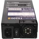 SilverStone FX500 enhed til strømforsyning 500 W 20+4 pin ATX Flex ATX Sort, PC strømforsyning Sort, 500 W, 90 - 264 V, 47 - 63 Hz, Aktiv, 90 W, 500 W