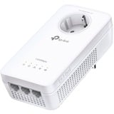 TP-Link TL-WPA8631P Power Line netværksadapter 300 Mbit/s Ethernet LAN Wi-Fi Hvid 1 stk, Repeater 300 Mbit/s, IEEE 802.11n, IEEE 802.11a, IEEE 802.11ac, IEEE 802.11b, IEEE 802.11g, Type E / F, Gigabit Ethernet, 10,100,1000 Mbit/s, Wi-Fi 5 (802.11ac)