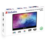 Verbatim 49590 Verbatim PM-14, LED-skærm Sort