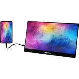 Verbatim 49590 computerskærm 35,6 cm (14") 1920 x 1080 pixel Fuld HD LCD Sort, LED-skærm Sort, 35,6 cm (14"), 1920 x 1080 pixel, Fuld HD, LCD, 6 ms, Sort