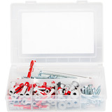 fischer Profi-Box DuoLine + skrue, Dyvel Lys grå/Rød