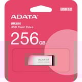 ADATA UR350 USB-nøgle 256 GB USB Type-A 3.2 Gen 1 (3.1 Gen 1) Sort, Sølv, USB-stik nikkel/Sort, 256 GB, USB Type-A, 3.2 Gen 1 (3.1 Gen 1), 100 MB/s, Uden hætte, Sort, Sølv