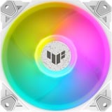 ASUS TUF GAMING TF120 ARGB WHITE EDITION Computerkabinet Luftkøler 12 cm Hvid 1 stk, Sag fan Hvid/gennemsigtig, Luftkøler, 12 cm, 250 rpm, 1900 rpm, Hvid