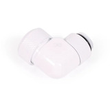 Alphacool Eiszapfen 16mm HardTube skruefitting 90° drejelig G1/4 - Hvid, Forbindelse Hvid