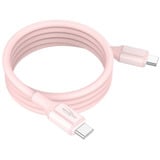 Ansmann Silikonekabel USB-C til USB-C Rosa