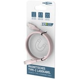 Ansmann Silikonekabel USB-C til USB-C Rosa