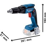 Bosch GTB 18V-45 Professional 4500 rpm Sort, Blå, Skruetrækker Blå/Sort, Skruemaskine, Pistolhåndtag, 1/4", Sort, Blå, 4500 rpm, 32 Nm