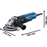 Bosch GWS 17-150 PS PROFESSIONAL vinkelsliber 15 cm 9700 rpm 1700 W 2,4 kg Blå/Sort, 9700 rpm, 15 cm, Vekselstrøm, 2,4 kg