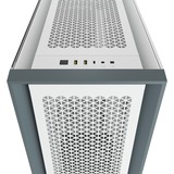 Corsair 5000D AIRFLOW Midi Tower Hvid, Towerkabinet Hvid, Midi Tower, PC, Hvid, Plast, Stål, Hærdet glas, Spil, 17 cm