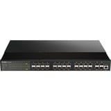 D-Link DIS-700G-28XS netværksswitch Administreret L2+ 1U Sort Administreret, L2+, Stativ-montering, 1U