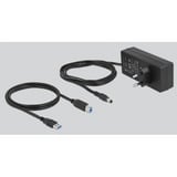 DeLOCK 63669 interface hub USB 3.2 Gen 1 (3.1 Gen 1) Type-B 5000 Mbit/s Grå, USB hub USB 3.2 Gen 1 (3.1 Gen 1) Type-B, USB 3.2 Gen 1 (3.1 Gen 1) Type-A, 5000 Mbit/s, Grå, Aluminium, 1 m