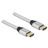 DeLOCK 85368 HDMI-kabel 3 m HDMI Type A (Standard) Sølv Sølv, 3 m, HDMI Type A (Standard), HDMI Type A (Standard), 3D, 48 Gbit/sek., Sølv