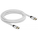 DeLOCK 85368 HDMI-kabel 3 m HDMI Type A (Standard) Sølv Sølv, 3 m, HDMI Type A (Standard), HDMI Type A (Standard), 3D, 48 Gbit/sek., Sølv