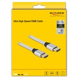 DeLOCK 85368 HDMI-kabel 3 m HDMI Type A (Standard) Sølv Sølv, 3 m, HDMI Type A (Standard), HDMI Type A (Standard), 3D, 48 Gbit/sek., Sølv