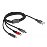 DeLOCK 87277 USB-kabel 1 m USB 2.0 USB A Micro-USB B/Lightning/Apple 30-pin Grøn, Sort, Rød, Blå multi-coloured, 1 m, USB A, Micro-USB B/Lightning/Apple 30-pin, USB 2.0, Grøn, Sort, Rød, Blå