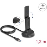 DeLOCK Wi-Fi 6E Dualband WLAN USB Adapter AX5400 (2 x 2402 + 574 Mbps) 