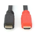 Digitus DB-330118-100-S, Kabel Sort/Rød