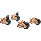 Digitus DN-19 CASTOR-OR tilbehør til rack Castorhjul, Roll Sort, Castorhjul, Sort, Bronze, 250 kg, Tyrkiet, 4 stk