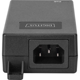 Digitus Gigabit Ethernet PoE+ injektor, 802.3at 30 W, PoE injektor Sort