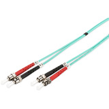 Digitus LWL patchkabel, duplex, ST > ST stik, multimode OM3 Turkis