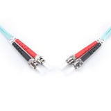 Digitus LWL patchkabel, duplex, ST > ST stik, multimode OM3 Turkis