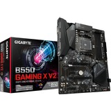 GIGABYTE B550 Gaming X V2 AMD B550 Stik AM4 ATX, Bundkort Sort, AMD, Stik AM4, 3rd Generation AMD Ryzen™ 3, 3rd Generation AMD Ryzen 5, 3rd Generation AMD Ryzen™ 7, 3rd..., DDR4-SDRAM, 128 GB, DIMM