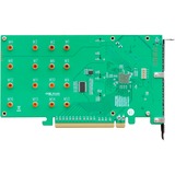 HighPoint SSD7104 RAID controller PCI Express x16 3.0 14 Gbit/sek., RAID-kort M.2, PCI Express x16, 0, 1, 14 Gbit/sek., 920585 t, CE, FCC, RoHS, REACH, WEEE