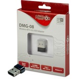 Inter-Tech DMG-08 WLAN / Bluetooth 150 Mbit/s, Wi-Fi-adapter Trådløs, USB, WLAN / Bluetooth, Wi-Fi 4 (802.11n), 150 Mbit/s