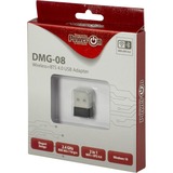 Inter-Tech DMG-08 WLAN / Bluetooth 150 Mbit/s, Wi-Fi-adapter Trådløs, USB, WLAN / Bluetooth, Wi-Fi 4 (802.11n), 150 Mbit/s