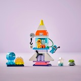 LEGO DUPLO 3-i-1-eventyr med rumfærge, Bygge legetøj Byggesæt, 3 År, Plast, 58 stk, 1,07 kg