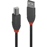 Lindy USB 2.0 Type A til B kabel, Anthra Line Sort