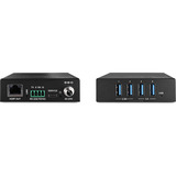 Lindy USB 3.2 Gen 1 Cat.6A HDBaseT Extender, USB-forlænger Sort