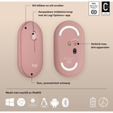 Logitech Pebble Mouse 2 M350s, Mus Rosa
