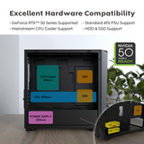 Montech X5M, Towerkabinet Sort