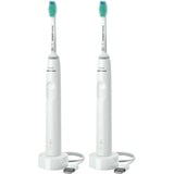 Philips 3000 series 3100 series HX3675/13 2x Sonisk eltandbørste - Hvid, El-tandbørste Hvid, Voksen, Sonisk tandbørste, Daglig pleje, 31000 Omdrejninger pr. minut, Hvid, Hvid