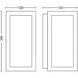 Philips Hue White & Color Ambiance Impress Udendørs Væglampe, LED lys Sort