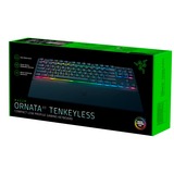 Razer Ornata V3 TKL, Gaming-tastatur Sort, DE-layout, Razer Hybrid Mecha Membran