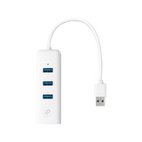TP-Link UE330 dockingstation Ledningsført USB 3.2 Gen 1 (3.1 Gen 1) Type-A Hvid, USB hub Hvid, Ledningsført, USB 3.2 Gen 1 (3.1 Gen 1) Type-A, 10,100,1000 Mbit/s, Hvid, RJ-45, USB 3.2 Gen 1 (3.1 Gen 1) Type-A, USB