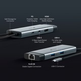 TP-Link UH6120C interface hub USB Type-C Grå, Docking station grå/Sort, USB Type-C, USB Type-C, Grå, Rundt kabel, 0,18 m, 118,2 mm