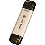 Transcend JetFlash 930C USB-nøgle 128 GB USB Type-A / USB Type-C 3.2 Gen 1 (3.1 Gen 1) Guld, USB-stik Guld/Sort, 128 GB, USB Type-A / USB Type-C, 3.2 Gen 1 (3.1 Gen 1), 420 MB/s, Hætte, Guld