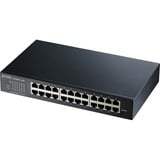 Zyxel GS1900-24E-EU0103F netværksswitch Administreret L2 Gigabit Ethernet (10/100/1000) 1U Sort Administreret, L2, Gigabit Ethernet (10/100/1000), Stativ-montering, 1U, Kan monteres på væggen