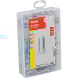 fischer Profi-Box Spreizdübel SX Plus + Skrue, Dyvel Lys grå